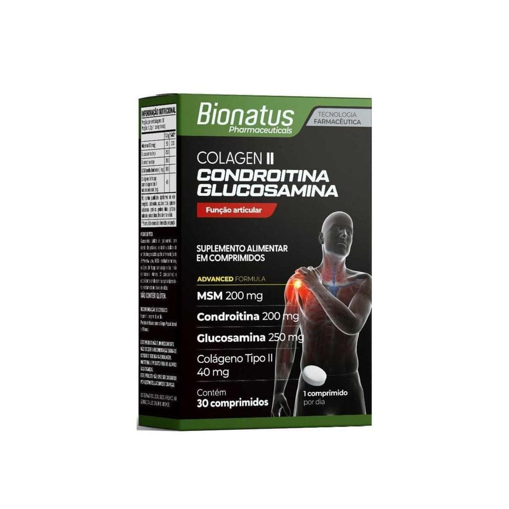 Colágeno Tipo Ii Condroitina+Msm+Glucosamina 30Comp Bionatus