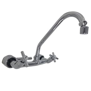 Misturador P/ Cozinha Parede 1/2X3/4 Dn15 1/4 Volta C37 Cromado Cruzeta 1259 C37