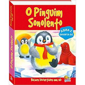 Livro Bichos divertidos em 3D: o pinguim sonolento