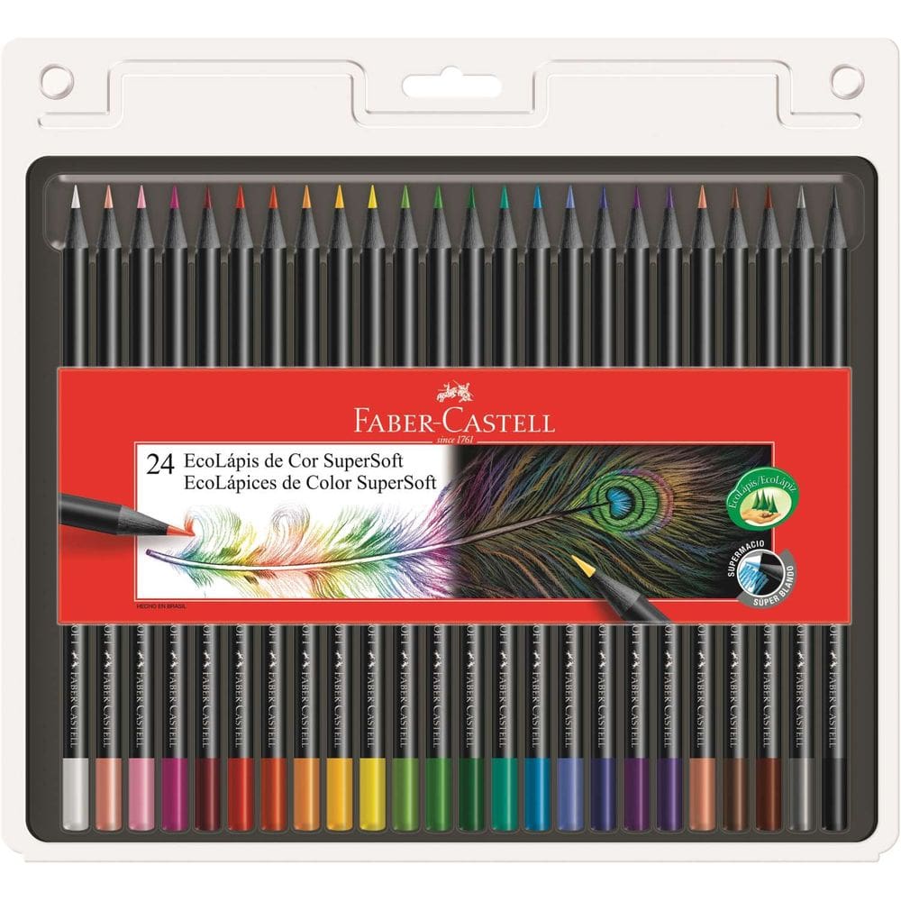 Faber-Castell Lapis de cor Ecolapis Supersoft 24cores