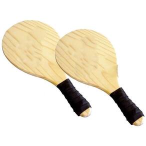 Raquetes De Madeira Ping Pong Frescobol Com Bola