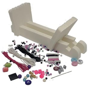 Kit Pulseira Com Tear E Miçangas Infantil - Kits For Kids
