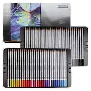 Lápis Aquarela Staedtler Karat 48 Cores Estojo Metal