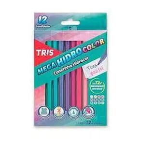 Canetinha Hidrocor Mega Hidro Tons Pastel Com 12 Cores