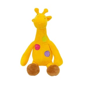 Girafa Amarela Pintas Coloridas 29Cm - Pelúcia