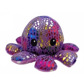 Polvinho Do Humor Roxo Escama Reversível Bravo Feliz