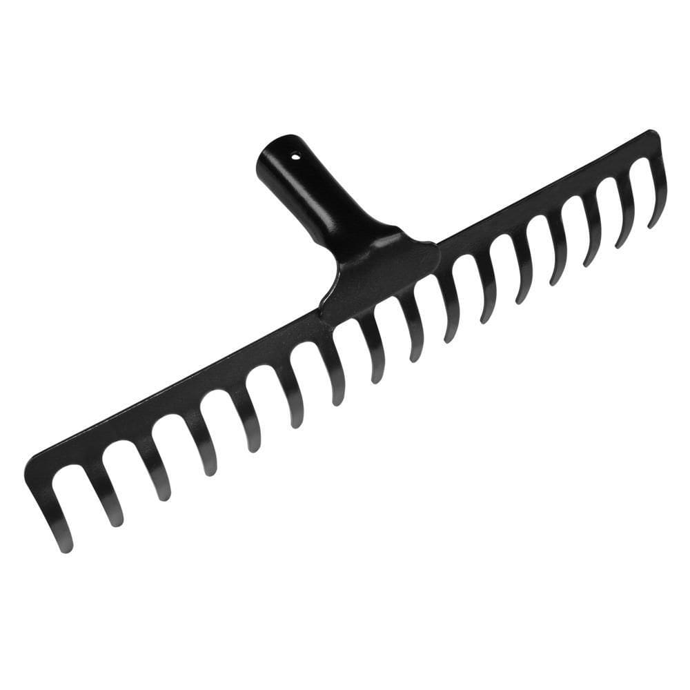 Ancinho Curvo Leve Com 16 Dentes Tramontina Em Aço Sem Cabo