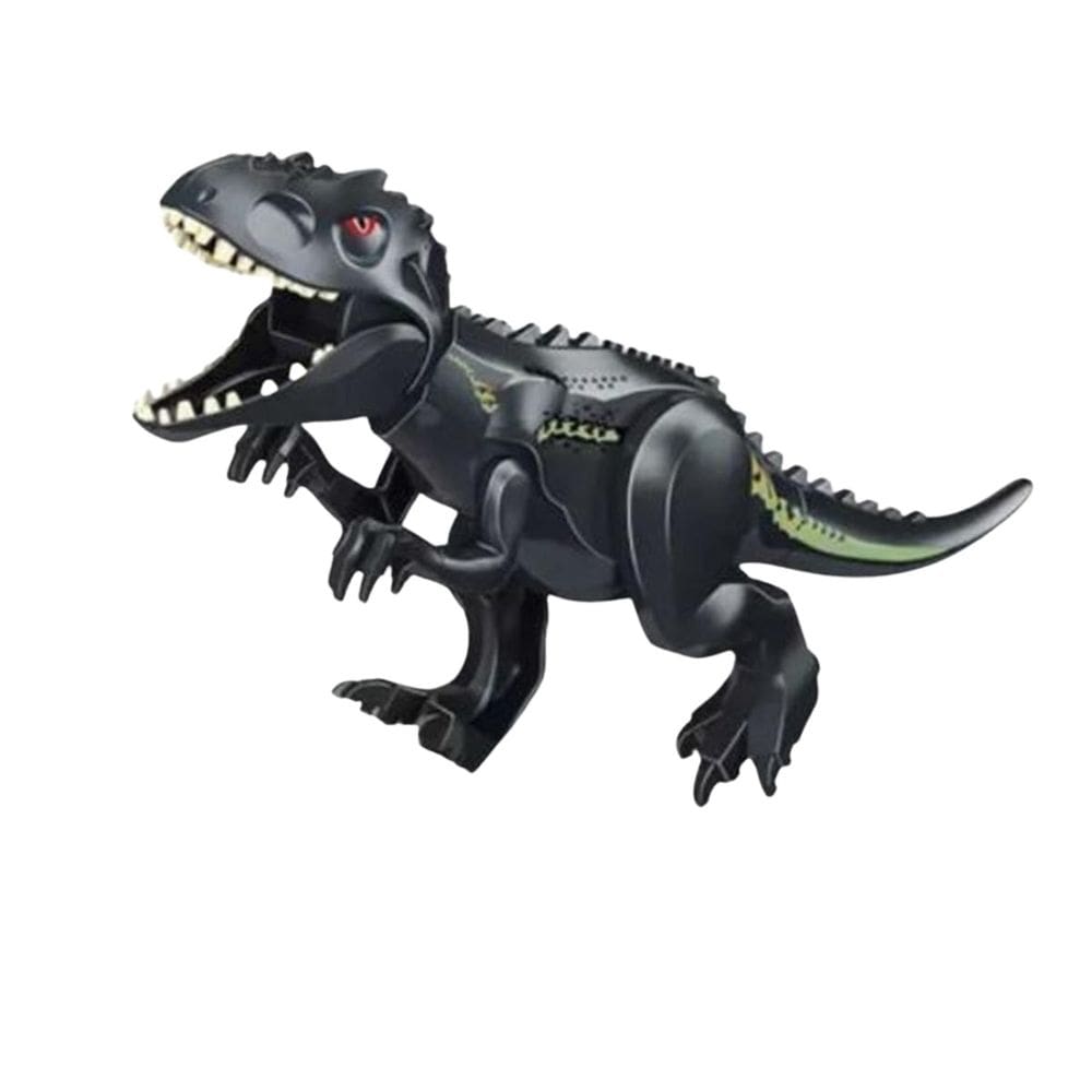 Blocos De Montar Jurássico T-Rex Preto Dinossauro Grande