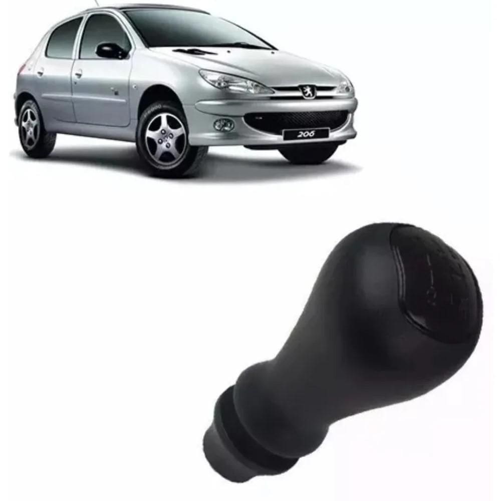 Manopla Bola Alavanca Cambio Peugeot 106 206 207 Preta