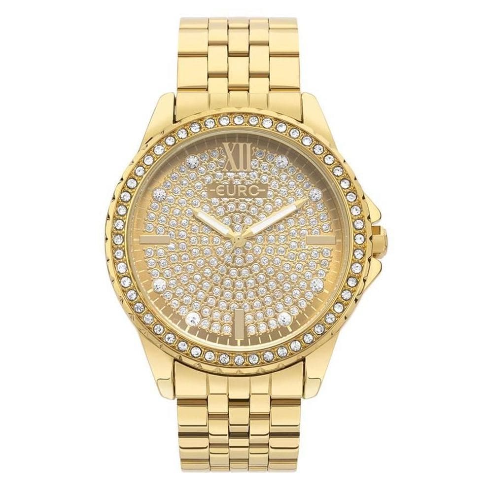 Relógio Euro Feminino Ref: Eu2033Av/4D Dourado Stones