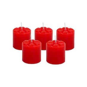 10 Vela Redonda 12 H Vermelha Decoração Namorados Romântica