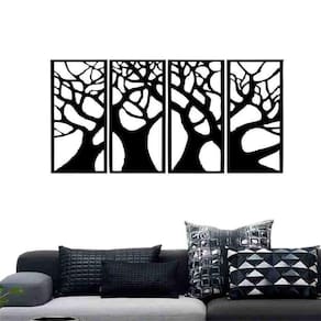 Quadro Decorativo Árvore Galhos 6Mm Vazado - Mdf