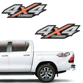 Adesivo Toyota Hilux 4x4 Turbo Par 2016-2020