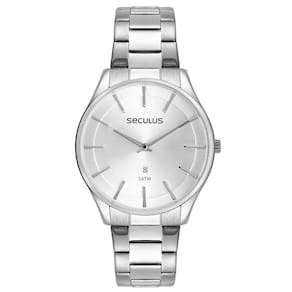 Relógio Seculus Masculino Ref: 77182G0Svna1 Slim Prateado