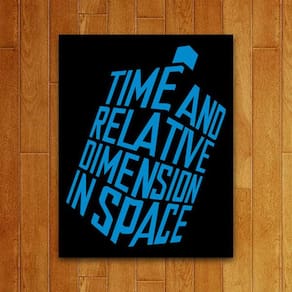 Placa Decorativa Séries - Time And Space