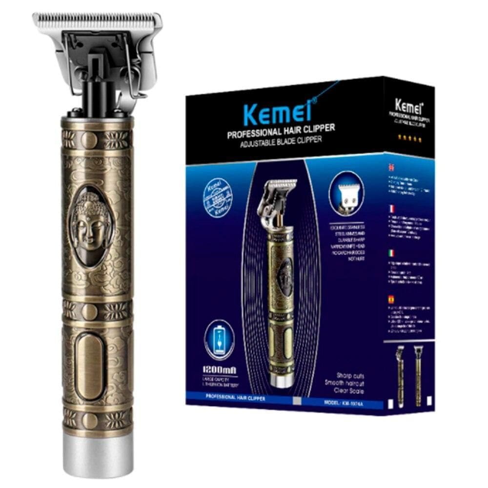 Aparador De Pelo Kemei Km-1974A Dourado 110V/240V