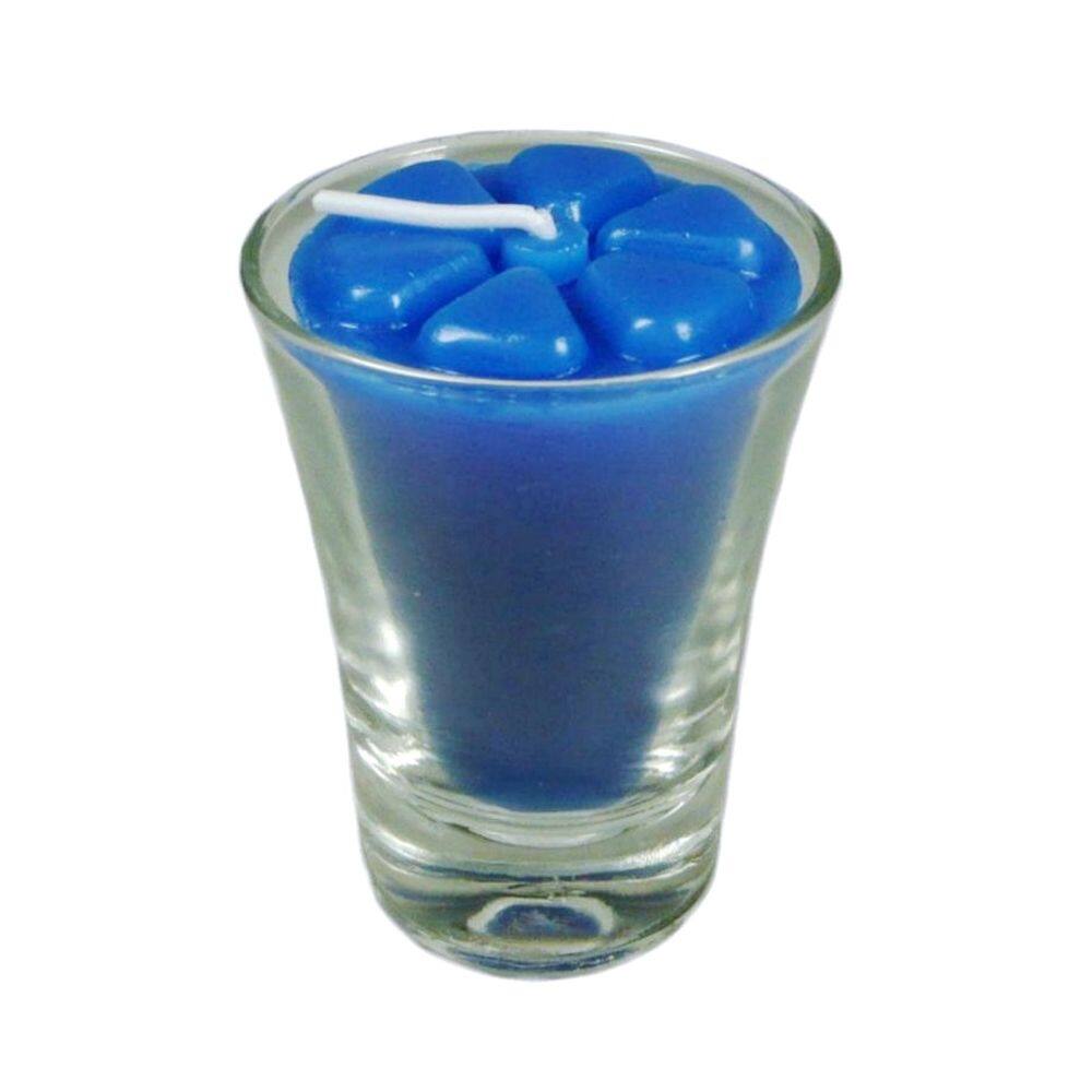 Kit 24 velas azul escuro 7 cm copinho 12 h decoração festa