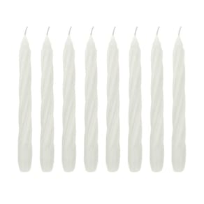 10 Velas Torcida 20 Cm Branca Decoração Casamento Castiçal