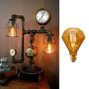 Lâmpada Diamante Filamento Led Vintage 4W Bocal Rosca E27