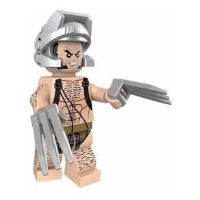 Boneco Blocos De Montar Wolverine Weapon X Marvel