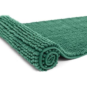 Tapete Antiderrapante Macarrão Passadeira 40X 110 Verde Agua