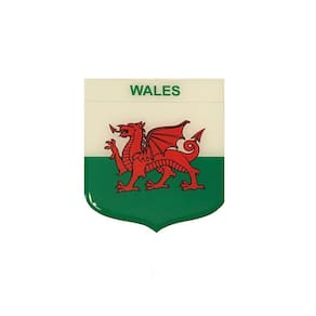 Adesivo Resinado Em Escudo Da Bandeira Do País De Gales