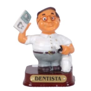 Miniatura Profissional Resina Dentista H 8 Cm