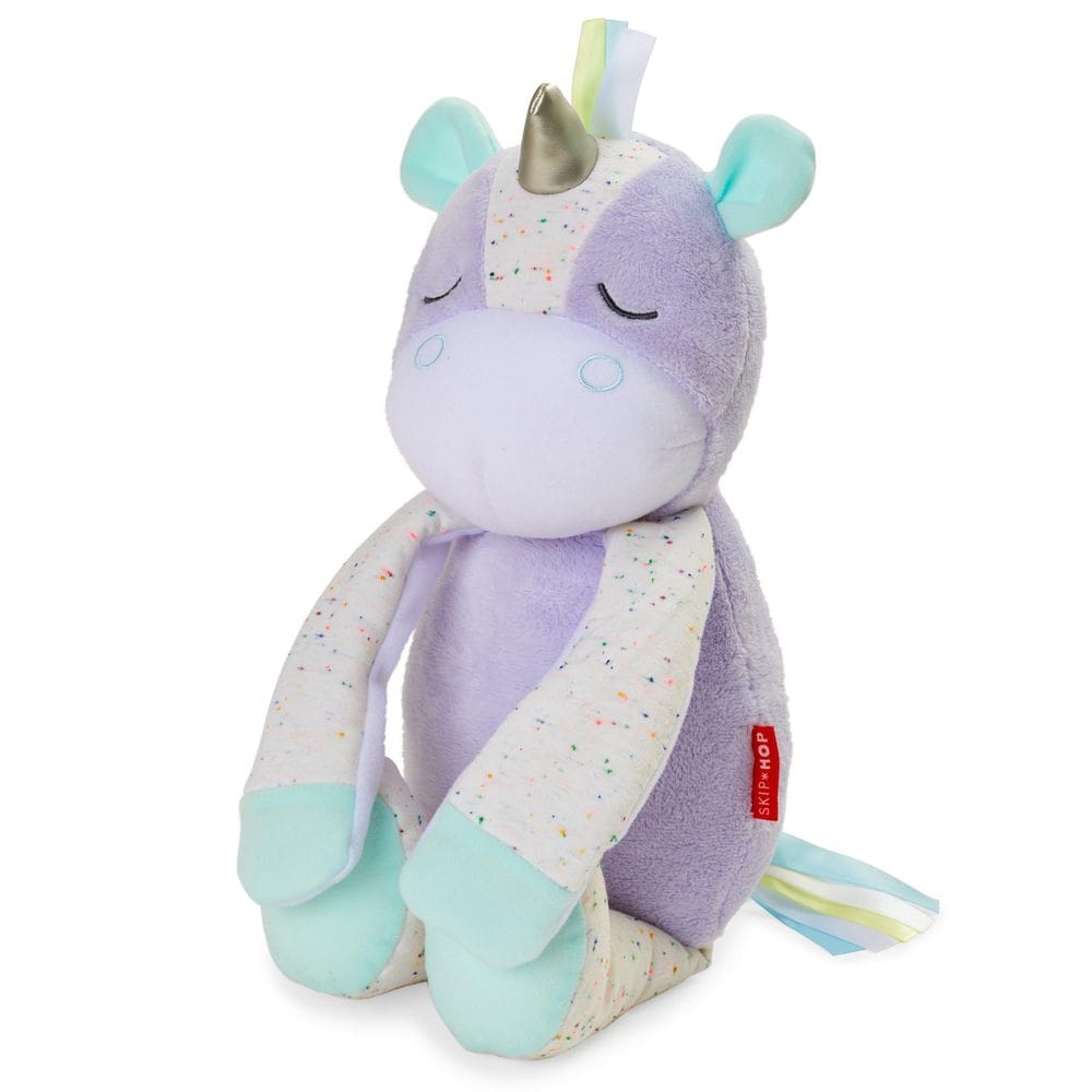 Pelúcia Acalma Bebê Unicórnio Skip Hop Cinza