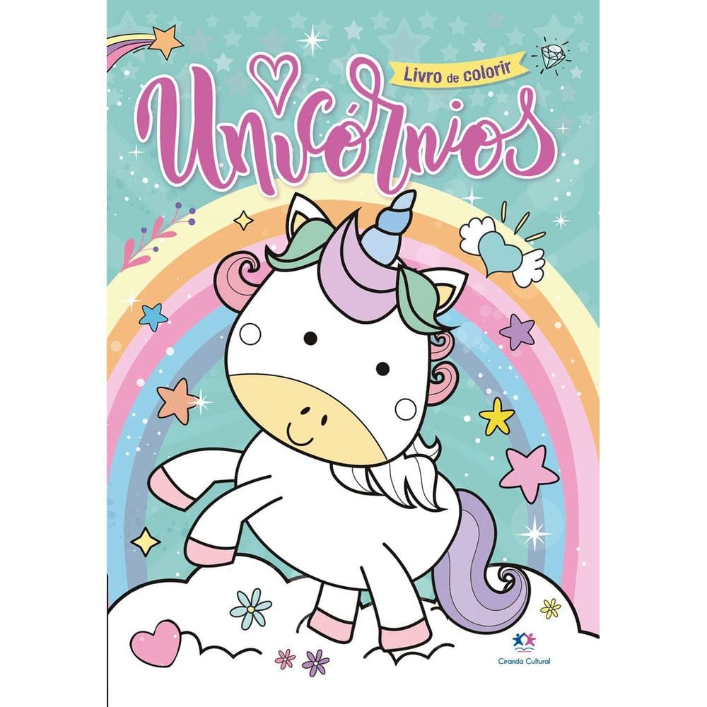 Livro De Colorir Unicórnios