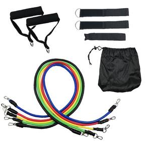 Kit Elástico 11 Peças - Treino Multifuncional