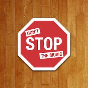 Placa Decorativa - Don`T Stop The Music