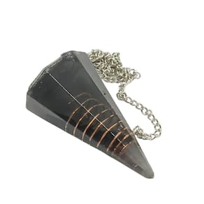 Orgonite Pêndulo - Turmalina Negra Raio Infravermelho