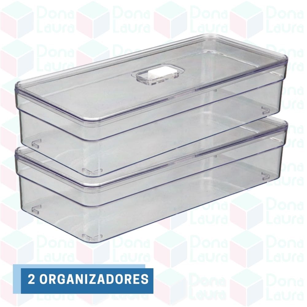 Jogo 2 Organizadores Acrilico Grande Cozinha Tela Porta Ovos