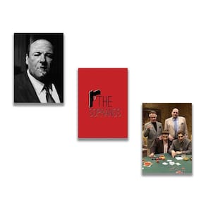 Kit 3 Placas Decorativas Sopranos Máfia Italiana Mdf