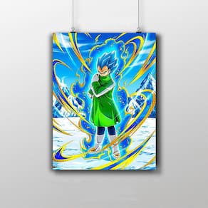 Placa Decorativa Vegeta Dragon Ball Broly Filme Anime Poster