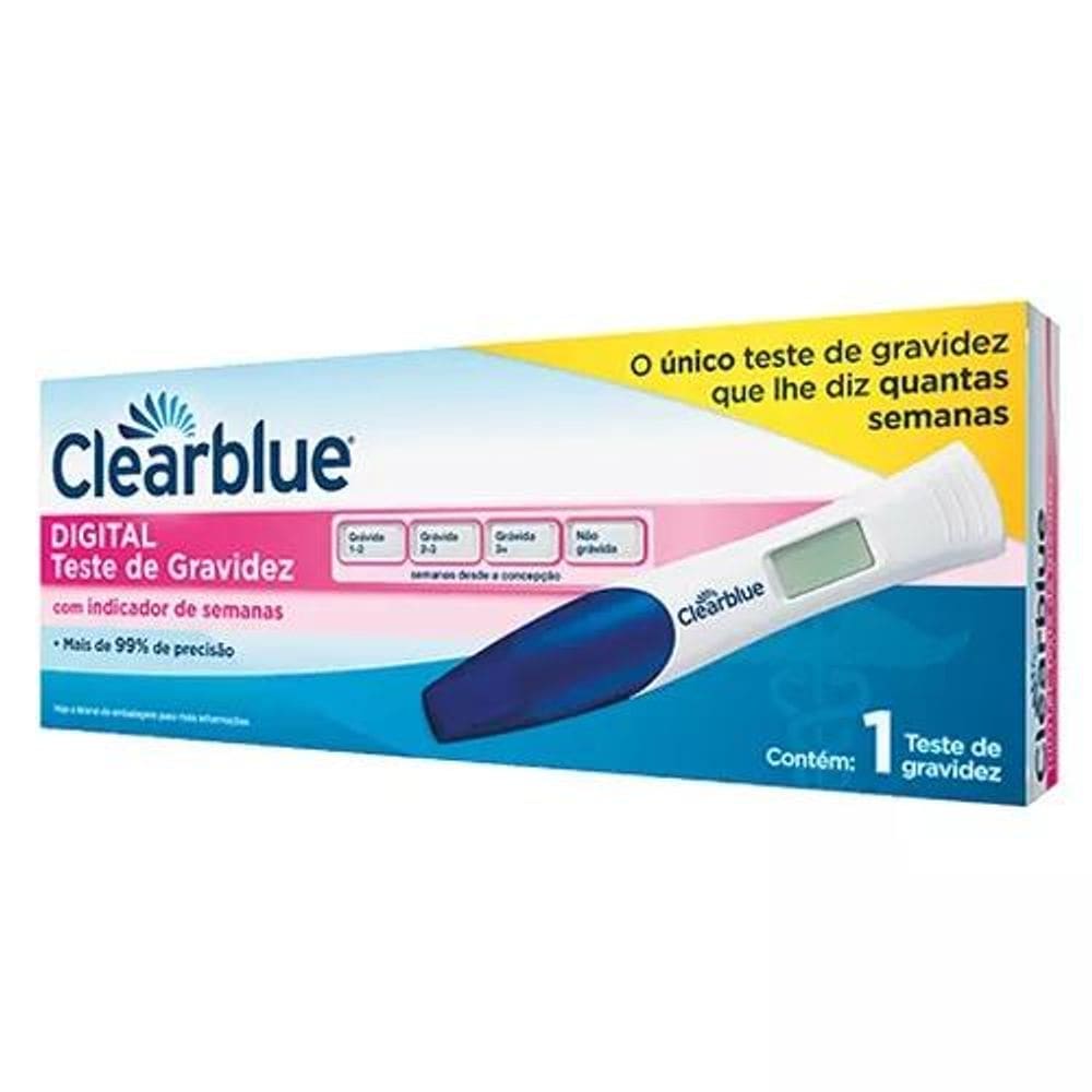 Teste De Gravidez Digital Clearblue com Indicador De Semanas