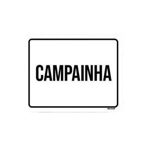 Placa Sinalização Ambiente Campainha 27X35