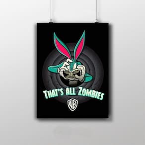 Placa Decorativa That`S All Zombies Warner Bros