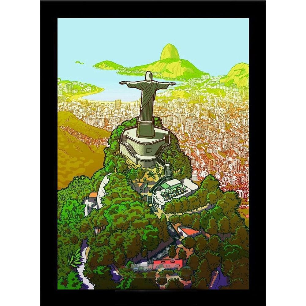 Quadro Decorativo Rio De Janeiro Cristo