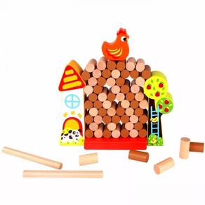 Jogo Jenga Fazenda - Tooky Toy