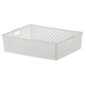 Cesto Quadratta 34x27x9 Branco - Organização Completa