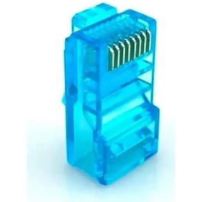 Kit Rj45 Gold Cat5 Macho Cabo Rede Lan Plug 100 Conectores