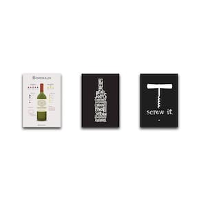 Kit 3 Placas Decorativas De Vinho Bebida Decoração Mdf