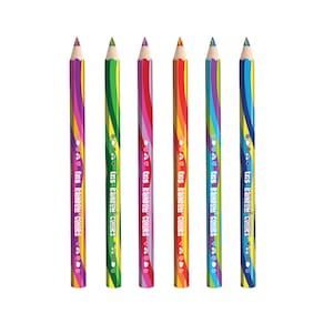 Lápis de Cor Multicolorido Jumbo Tris - Rainbow Colors