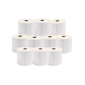 Kit 10 Rolos Etiqueta Bopp Adesiva 10X7 Cm 100X70 Mm