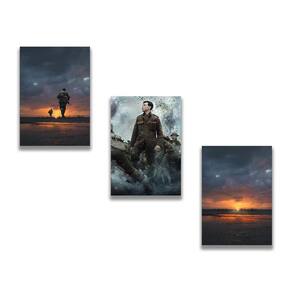Kit 3 Placas Decorativas 1917 Em Mdf 30X20Cm