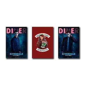 Kit 3 Placas Decorativas Riverdale Série Decoração Arte Mdf