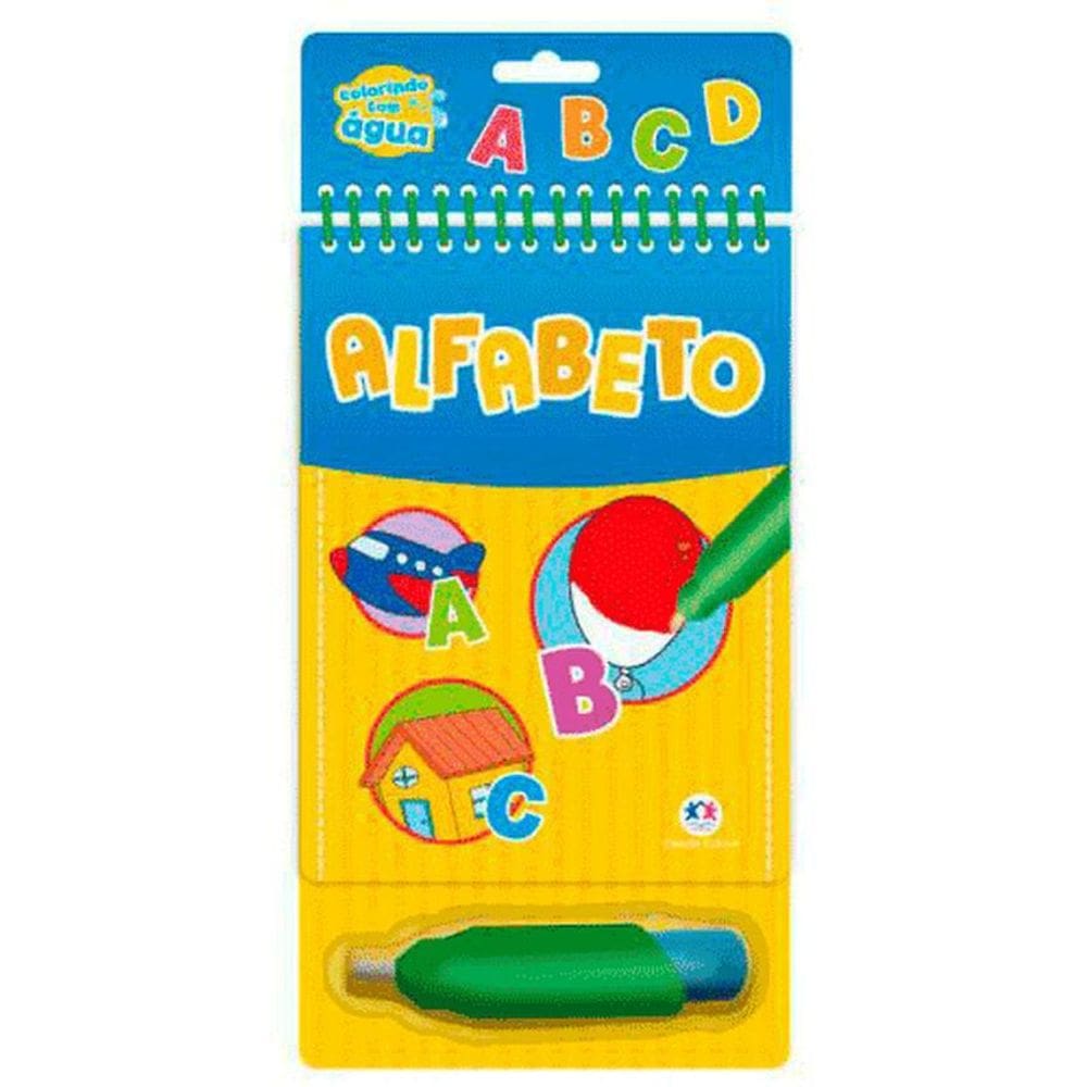 Livro Colorindo Com Água - Alfabeto