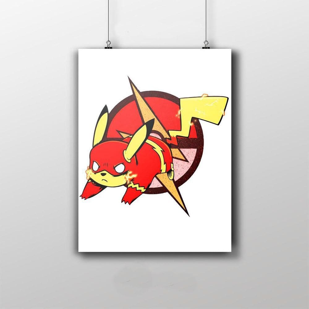 Placa Decorativa Pikachu Tema Flash