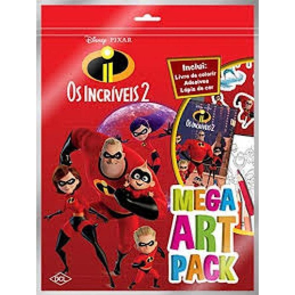 Livro Disney - Mega Art Pack - Os Incriveis 2